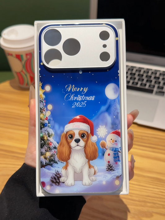 Made-to-Order Dog Portrait Christmas Phone Cover - The Perfect Pet Lover Gift