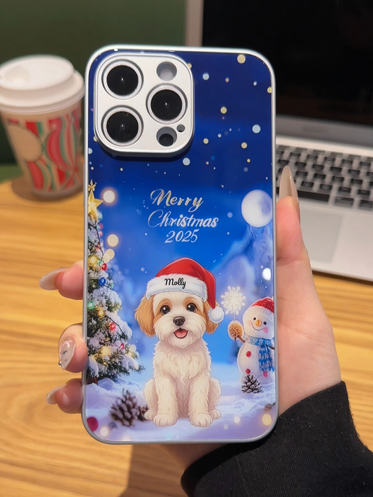 Made-to-Order Canine Portrait Phone Grip/Case - Unique Christmas Gift Idea